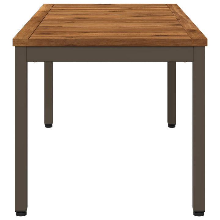 Sofabord Naturlig og Kaffe 50 x 100,5 x 45 cm Massivt Akacietræ