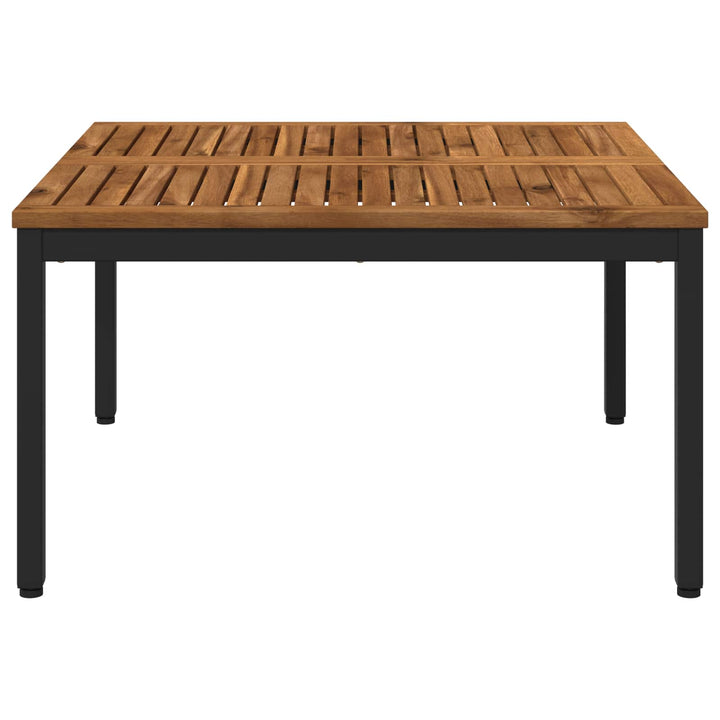 Sofabord Naturfarvet og sort 80 x 80,5 x 45 cm