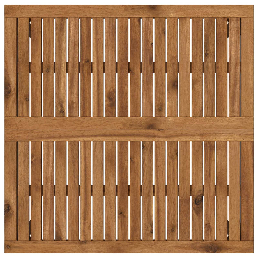 Sofabord Naturfarvet og sort 80 x 80,5 x 45 cm