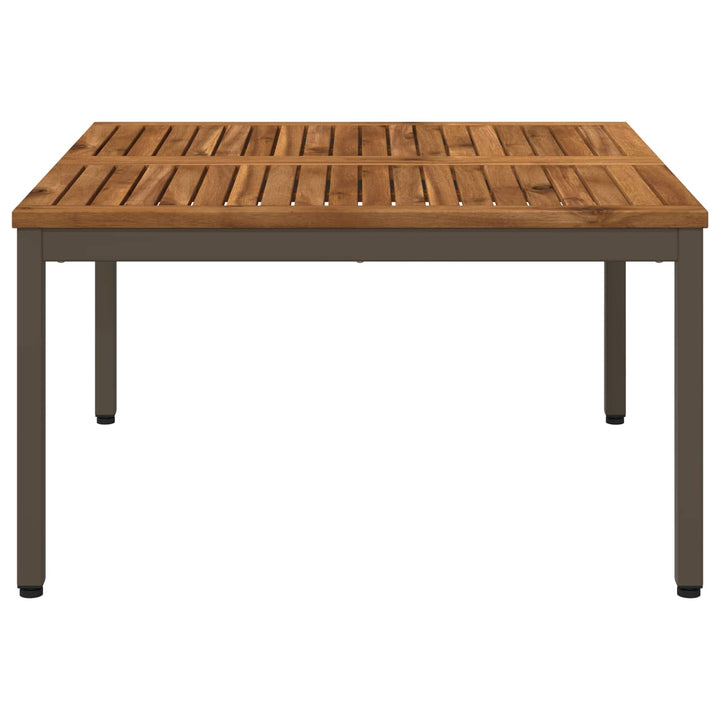 Sofabord Naturlig og Kaffe 80 x 80,5 x 45 cm Massivt Akacietræ
