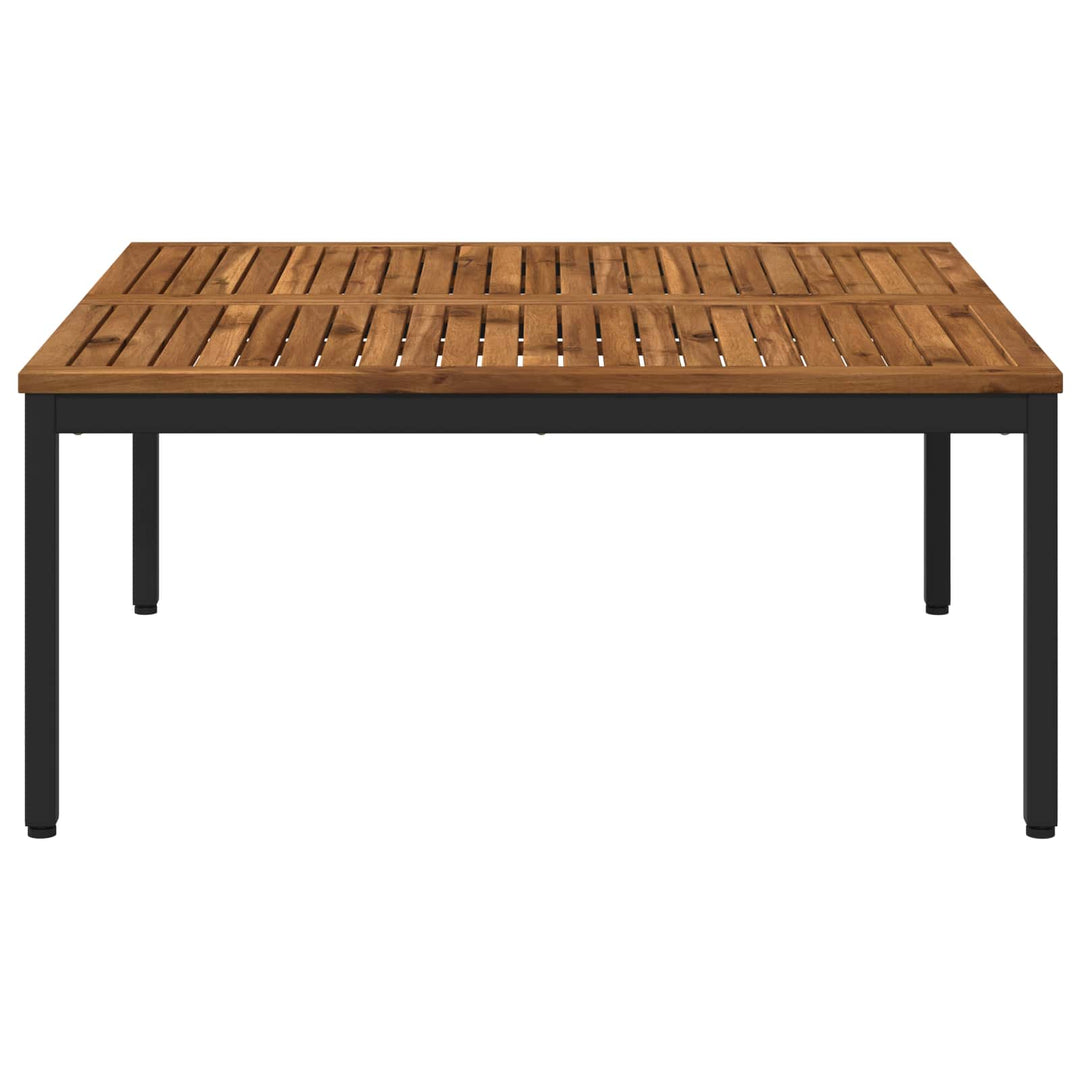 Sofabord Naturfarvet og sort 100 x 100,5 x 45 cm