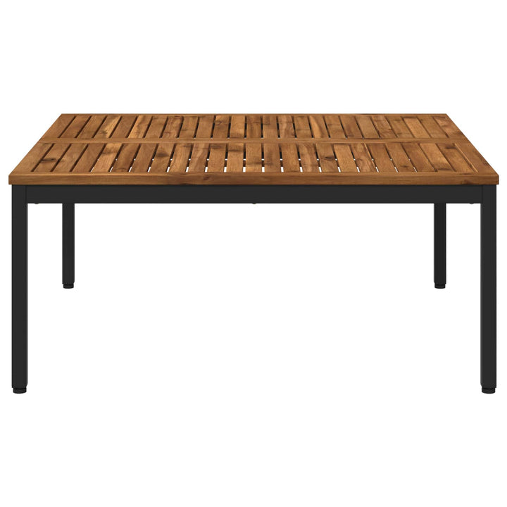 Sofabord Naturfarvet og sort 100 x 100,5 x 45 cm