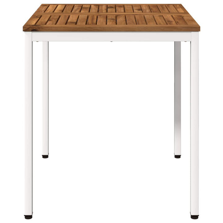 Havemiddagstabel Natur og hvid 70 x 68,5 x 75 cm