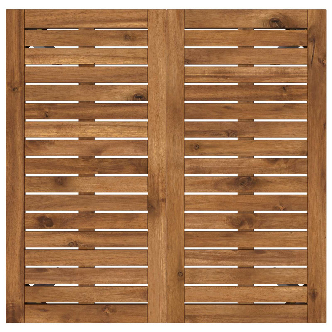 Havemiddagstabel Natur og hvid 70 x 68,5 x 75 cm