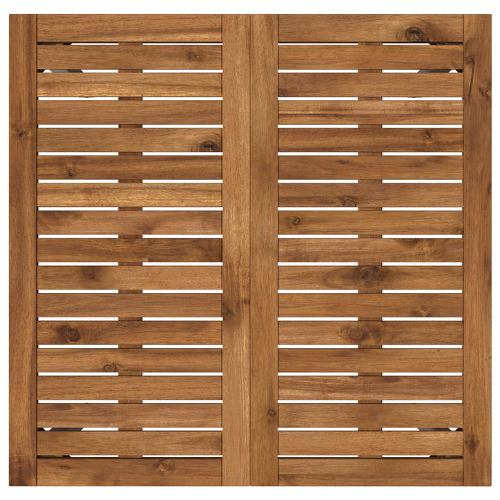 Havemiddagstabel Natur og hvid 70 x 68,5 x 75 cm