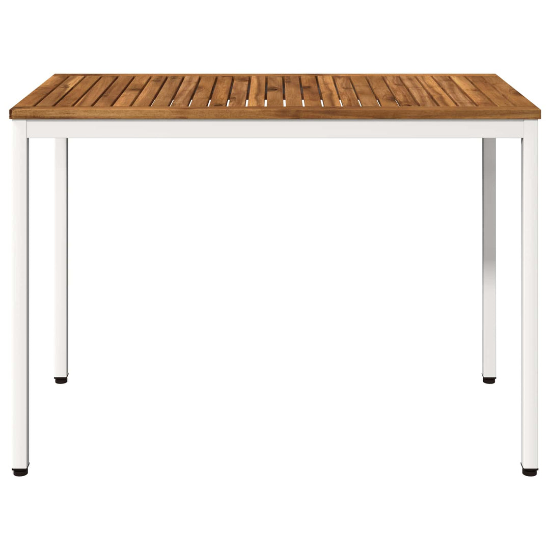 Havemiddagstabel Natur og hvid 108,5 x 55 x 75 cm