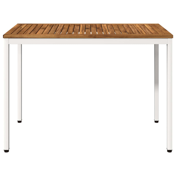 Havemiddagstabel Natur og hvid 108,5 x 55 x 75 cm