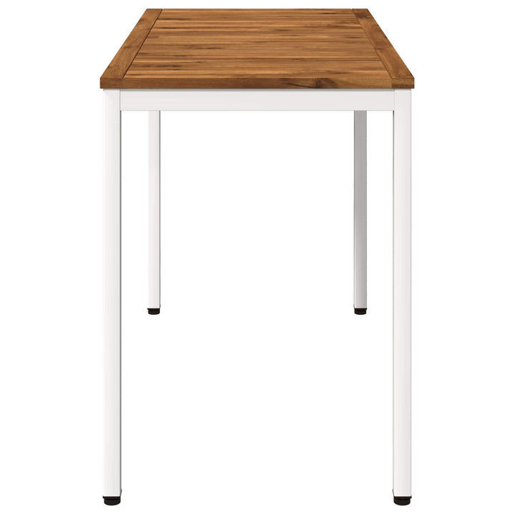 Havemiddagstabel Natur og hvid 108,5 x 55 x 75 cm