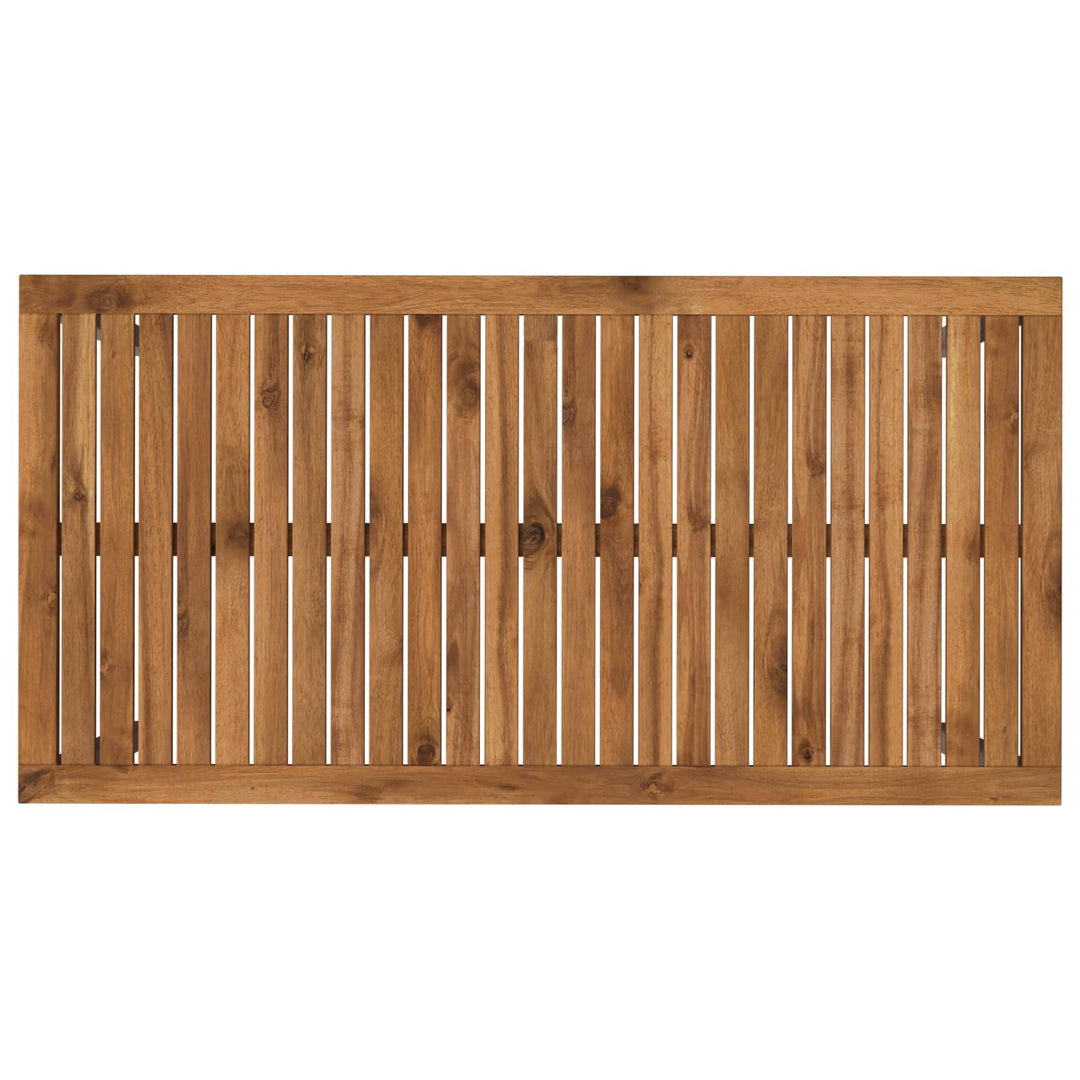 Havemiddagstabel Natur og hvid 108,5 x 55 x 75 cm