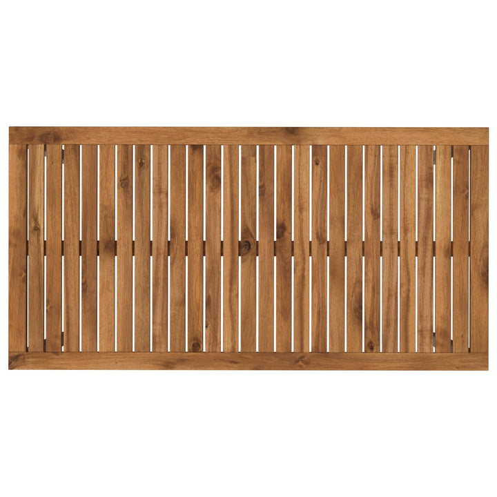 Havemiddagstabel Natur og hvid 108,5 x 55 x 75 cm