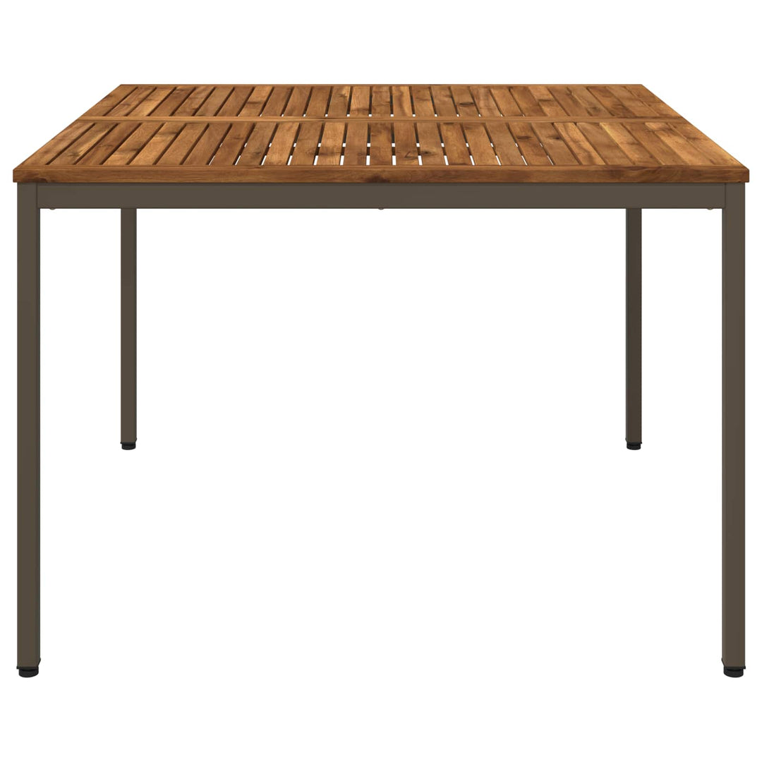 Havemiddagstabel Naturlig og Kaffe 110 x 108,5 x 75 cm