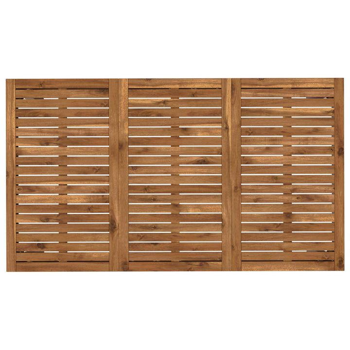 Havemiddagstabel Natur og hvid 141 x 80,5 x 75 cm