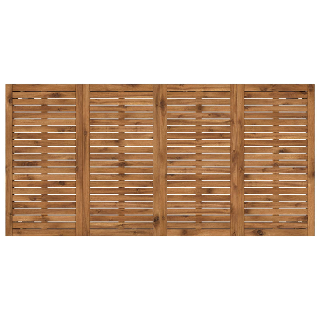 Havemiddagstabel Natur og hvid 147 x 88,5 x 75 cm