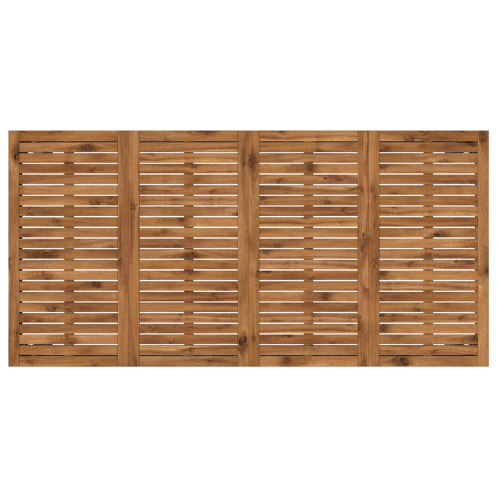 Havemiddagstabel Natur og hvid 147 x 88,5 x 75 cm