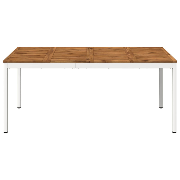Havemiddagstabel Natur og hvid 180 x 88,5 x 75 cm
