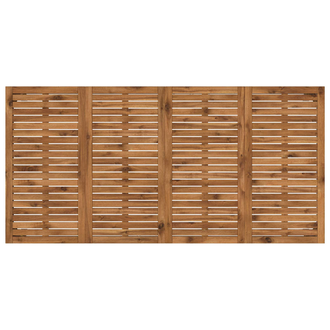 Havemiddagstabel Natur og hvid 180 x 88,5 x 75 cm