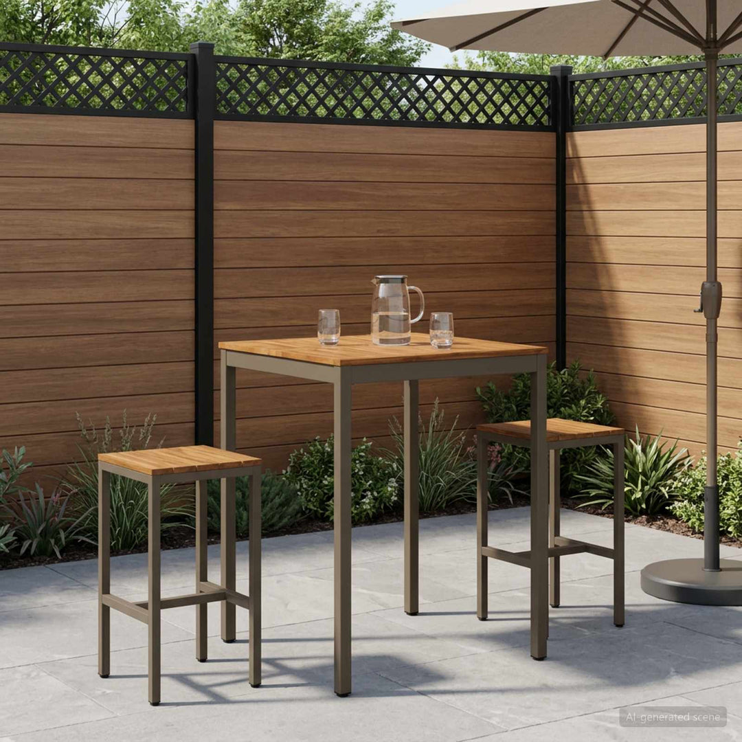 Have Bar Bord Naturlig og Kaffe 80 x 80,5 x 105 cm