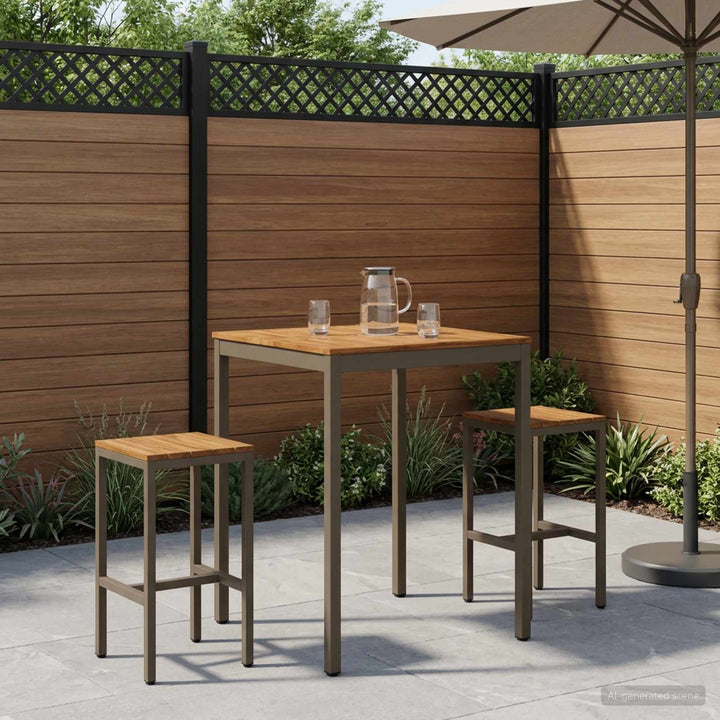 Have Bar Bord Naturlig og Kaffe 80 x 80,5 x 105 cm