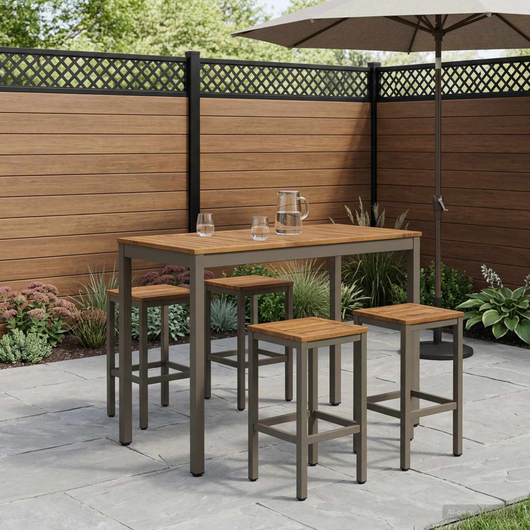 Have Bar Bord Naturlig og Kaffe 108,5 x 55 x 105 cm