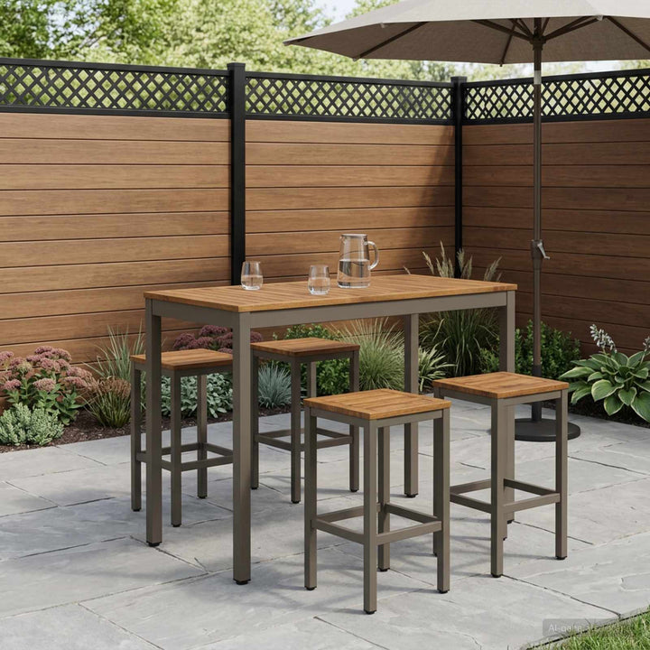 Have Bar Bord Naturlig og Kaffe 108,5 x 55 x 105 cm