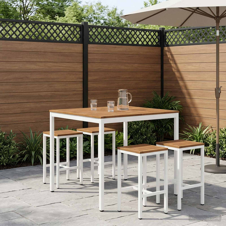Have Bar Bord Natur og hvid 110 x 108,5 x 105 cm