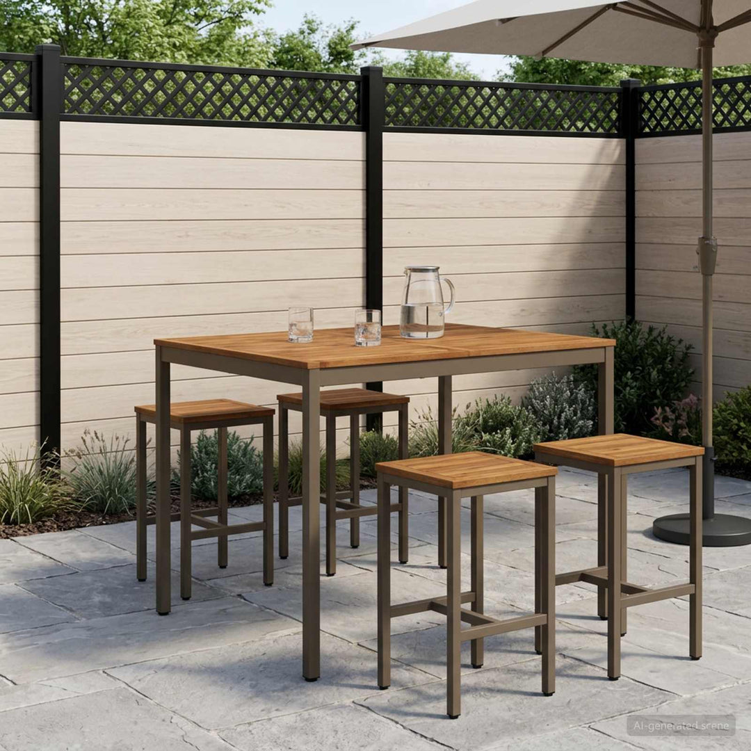 Have Bar Bord Naturlig og Kaffe 110 x 108,5 x 105 cm
