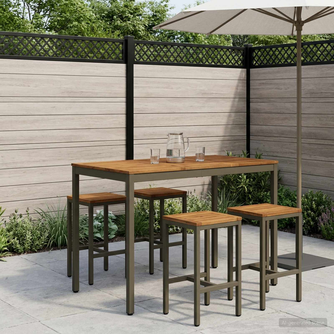 Have Bar Bord Naturlig og Kaffe 141 x 80,5 x 105 cm