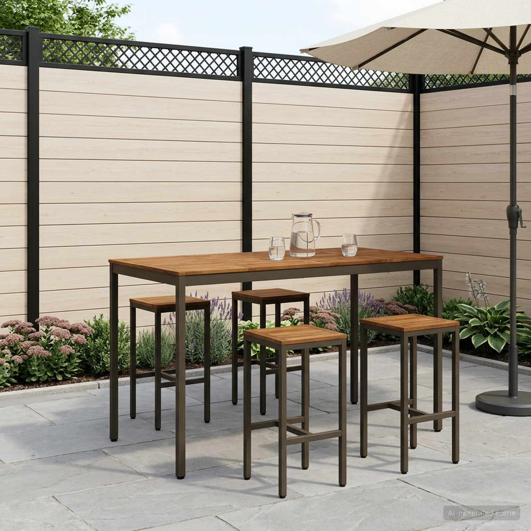 Have Bar Bord Naturlig og Kaffe 180 x 88,5 x 105 cm