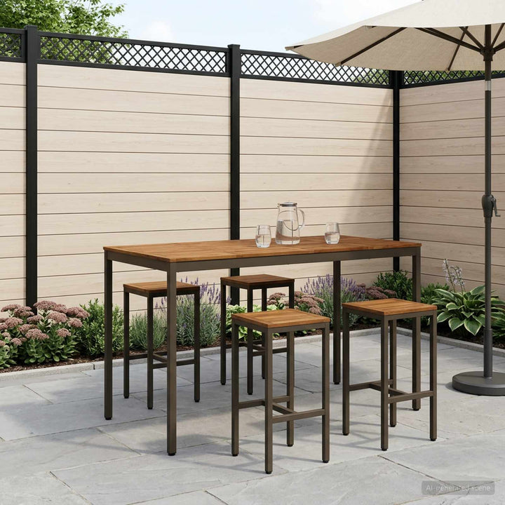 Have Bar Bord Naturlig og Kaffe 180 x 88,5 x 105 cm