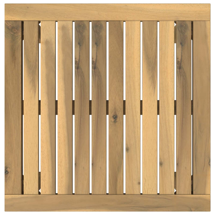 Sofabord Hvid 50 x 48,5 x 36 cm Massivt Akacietræ