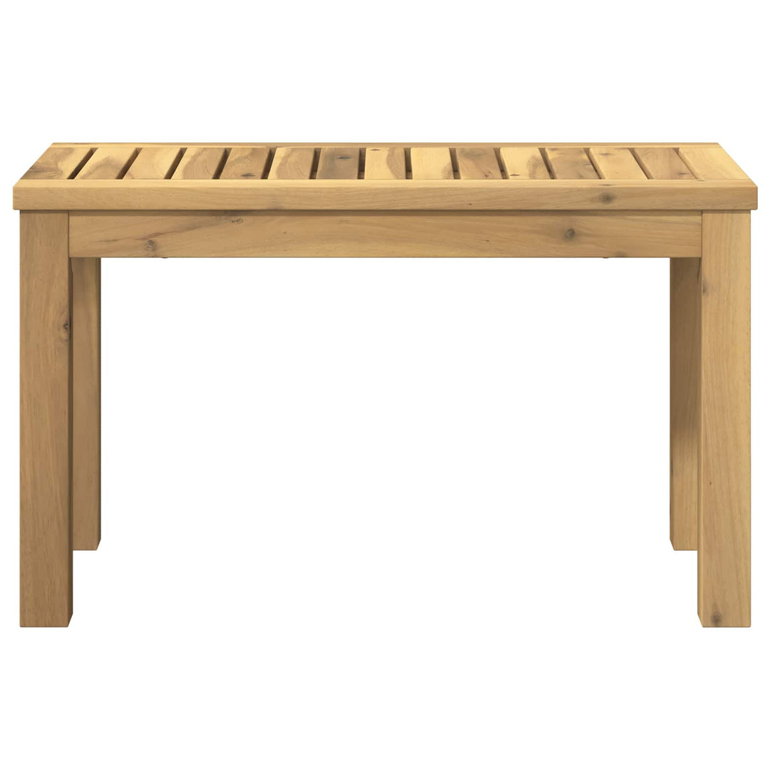 Sofabord Hvid 60,5 x 30 x 36 cm Massivt Akacietræ