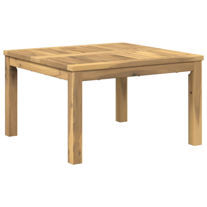 Sofabord Hvid 60 x 60,5 x 36 cm Massivt Akacietræ
