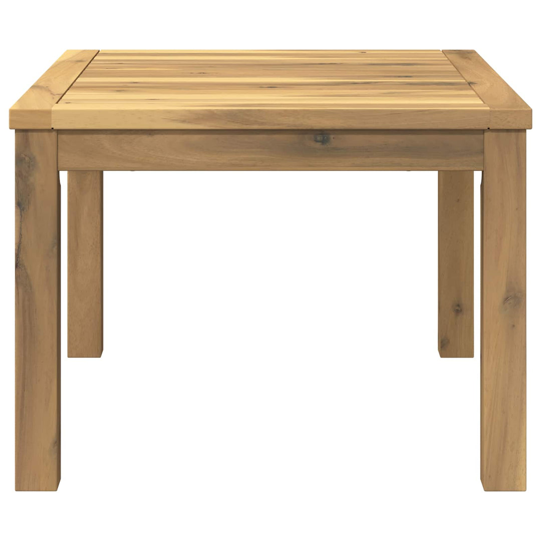 Sofabord Hvid 60 x 60,5 x 36 cm Massivt Akacietræ