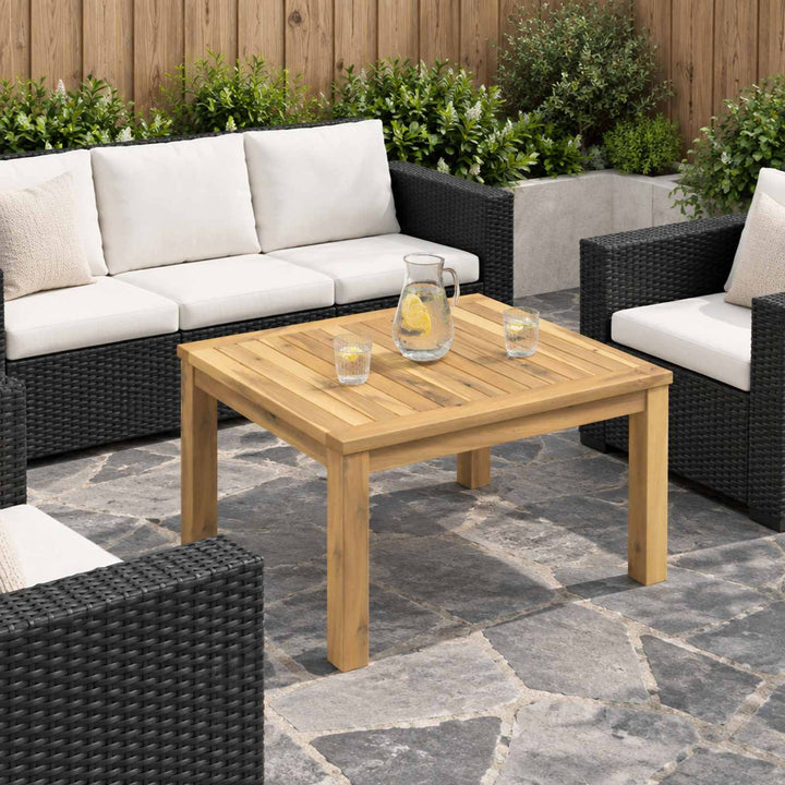 Sofabord Hvid 49 x 60,5 x 36 cm Massivt Akacietræ