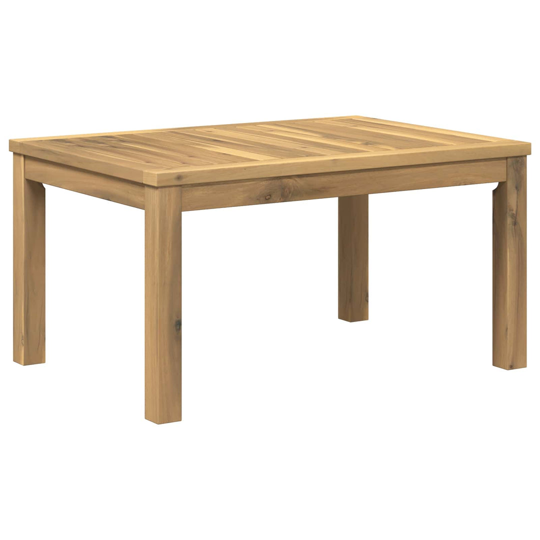 Sofabord Hvid 49 x 68,5 x 36 cm Massivt Akacietræ