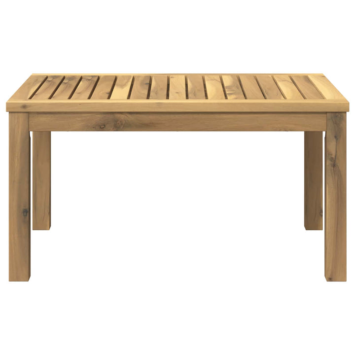 Sofabord Hvid 49 x 68,5 x 36 cm Massivt Akacietræ