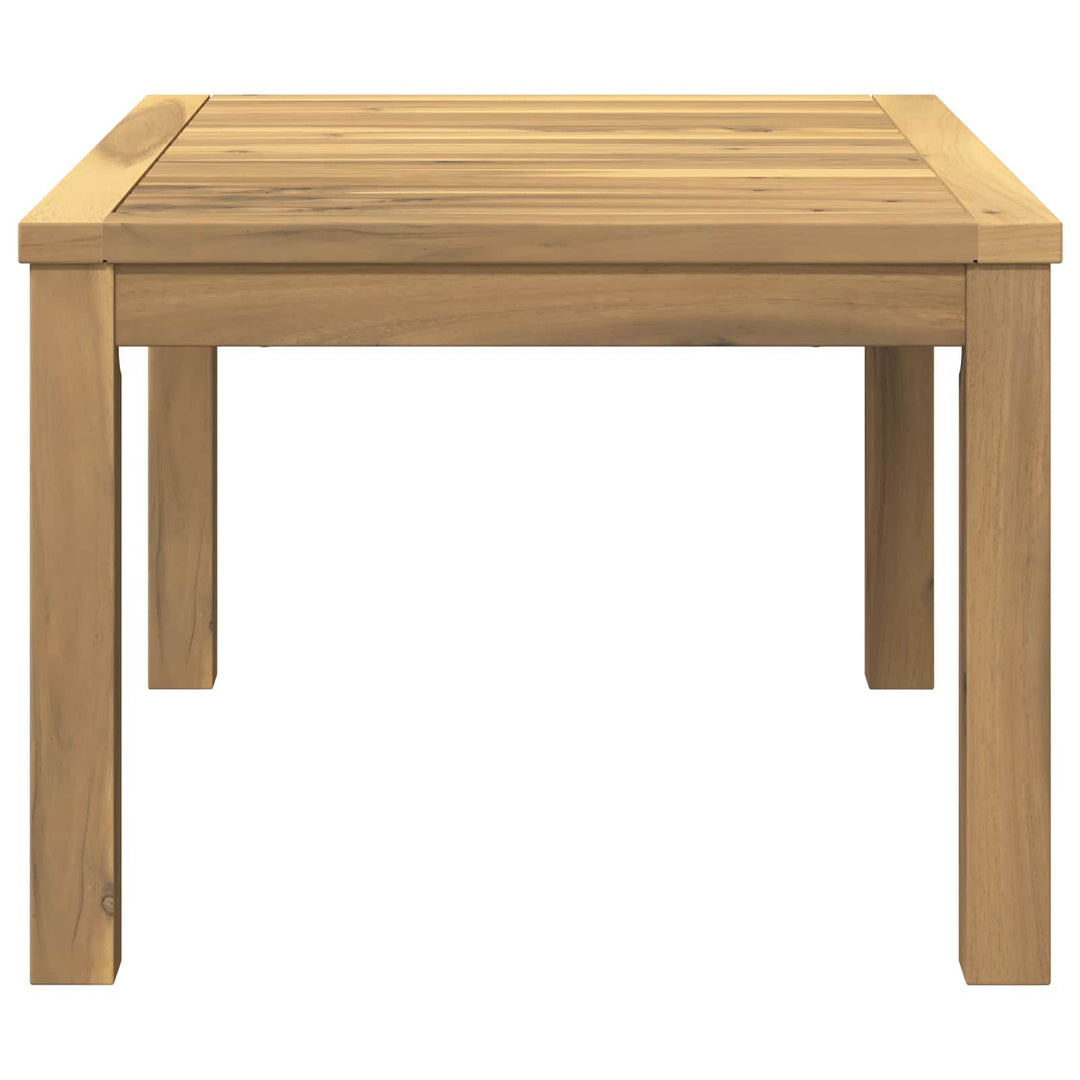Sofabord Hvid 50 x 68,5 x 36 cm Massivt Akacietræ
