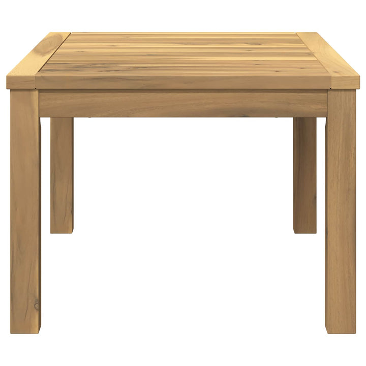 Sofabord Hvid 49 x 68,5 x 36 cm Massivt Akacietræ
