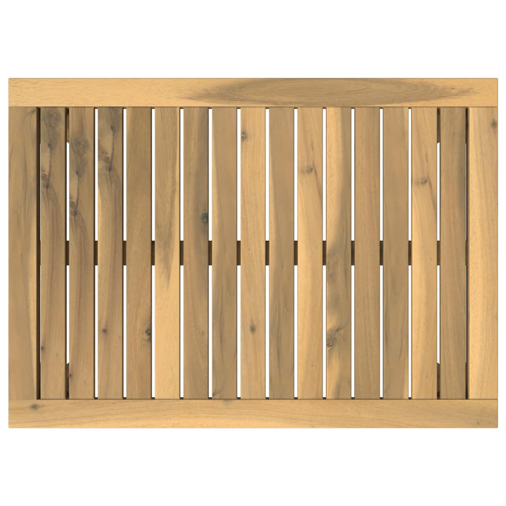 Sofabord Hvid 49 x 68,5 x 36 cm Massivt Akacietræ