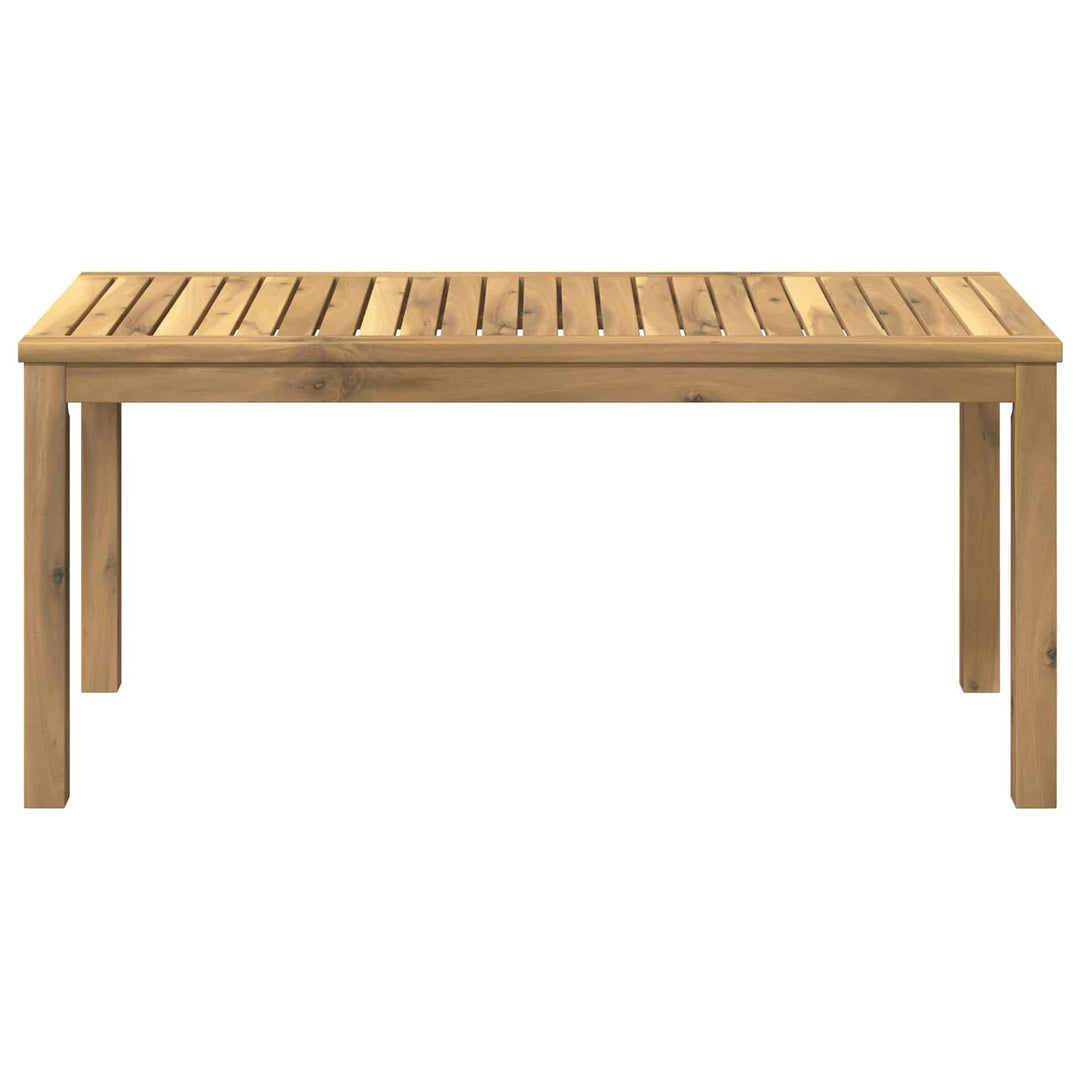 Sofabord Hvid 50 x 100,5 x 45 cm Massivt Akacietræ