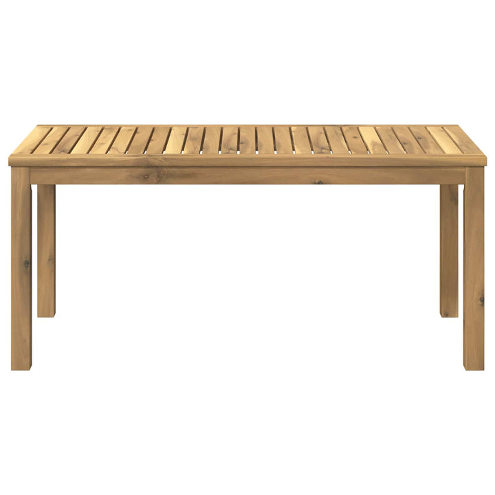 Sofabord Hvid 50 x 100,5 x 45 cm Massivt Akacietræ