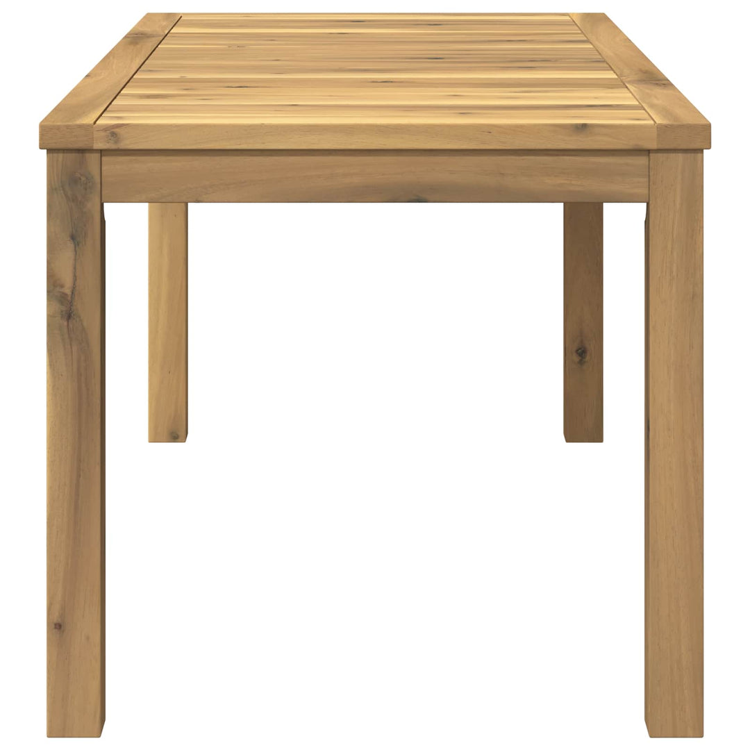 Sofabord Hvid 50 x 100,5 x 45 cm Massivt Akacietræ