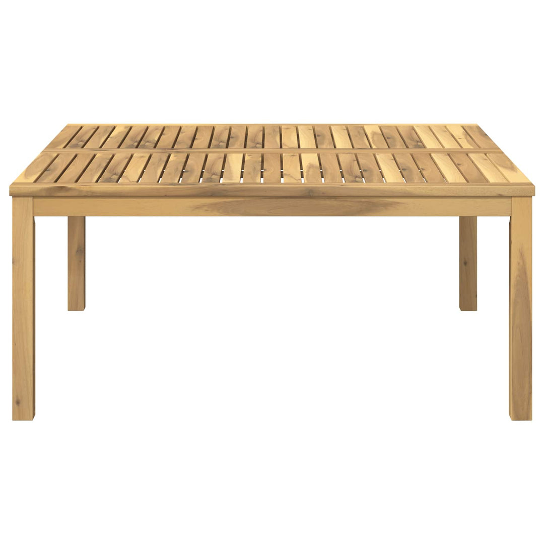 Sofabord Hvid 100 x 100,5 x 45 cm Massivt Akacietræ