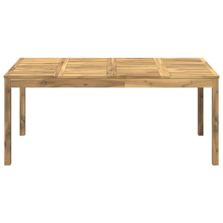 Havemiddagstabel Hvid 180 x 88,5 x 75 cm Massivt Akacietræ