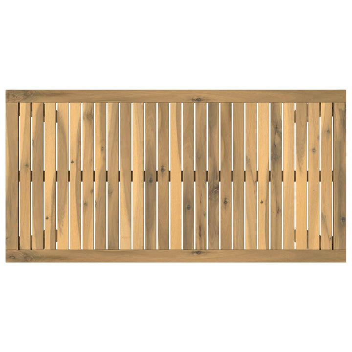 Have Bar Bord Hvid 108,5 x 55 x 105 cm Massivt Akacietræ