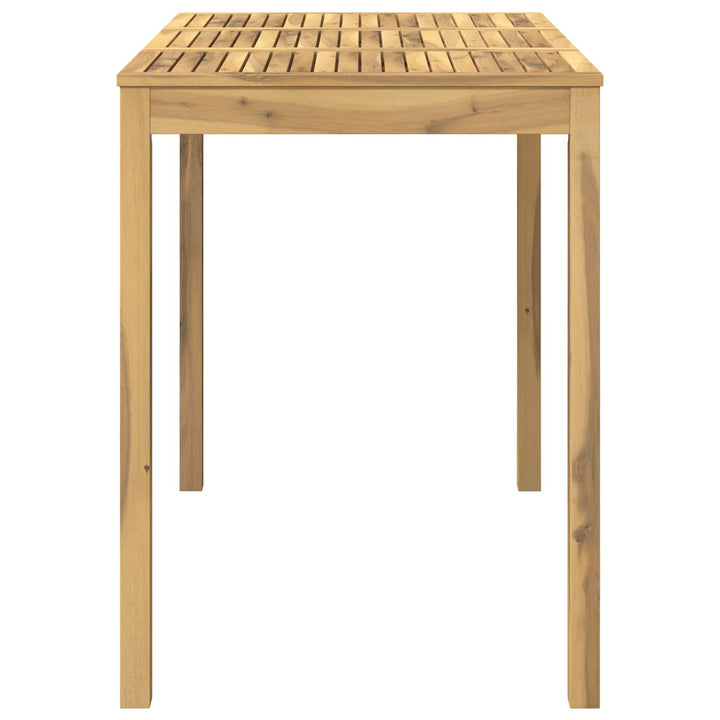 Have Bar Bord Hvid 141 x 80,5 x 105 cm Massivt Akacietræ