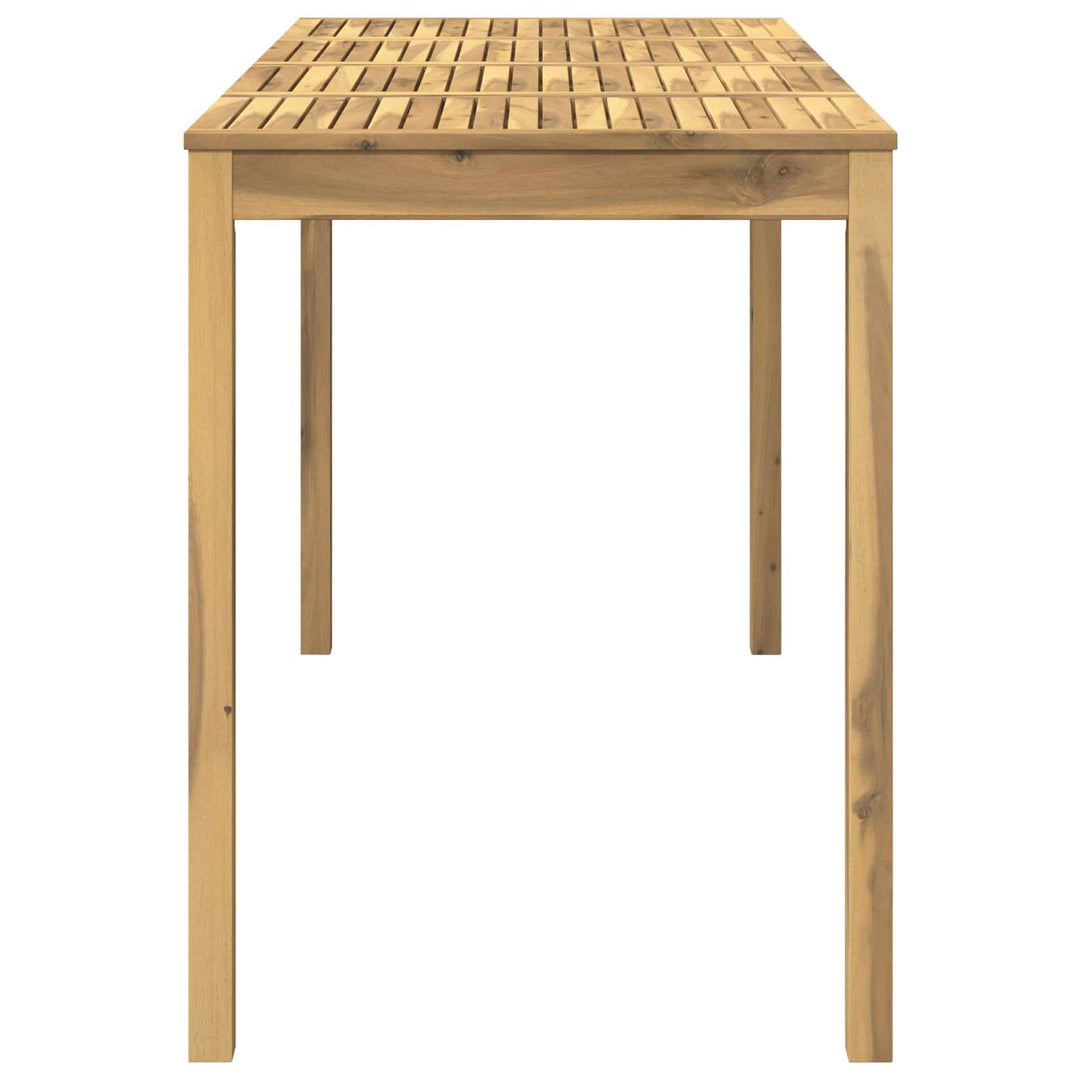 Have Bar Bord Hvid 196 x 80,5 x 105 cm Massivt Akacietræ