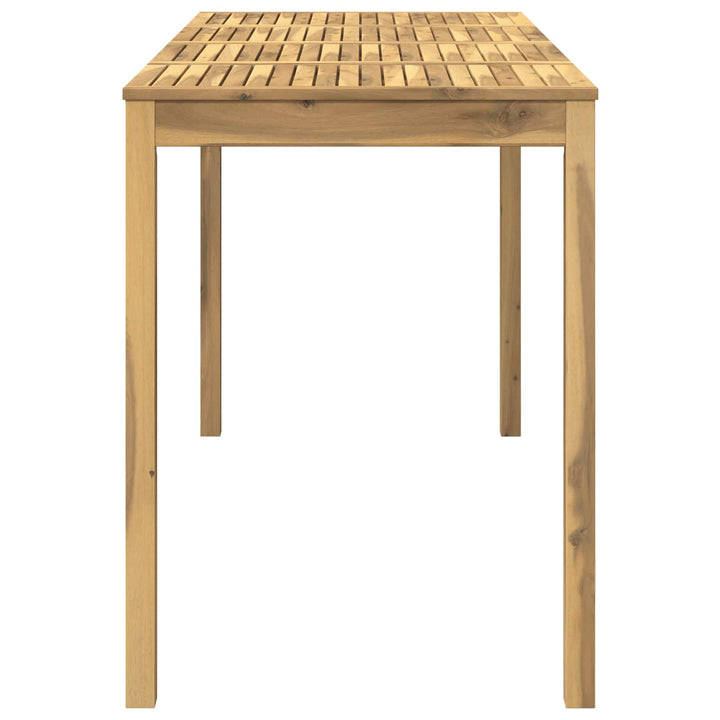 Have Bar Bord Hvid 196 x 80,5 x 105 cm Massivt Akacietræ