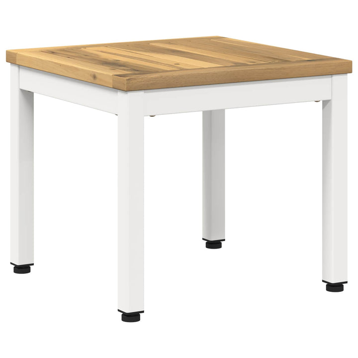Sofabord Hvid 40 x 40,5 x 36 cm Massivt Akacietræ
