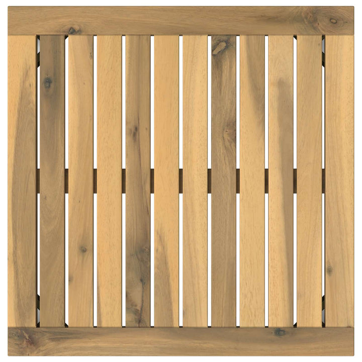 Sofabord Hvid 50 x 48,5 x 36 cm Massivt Akacietræ